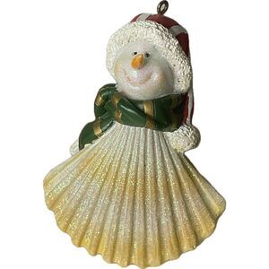 Snowman Beach Theme Nautical Ornament Sea Shell‎ Christmas